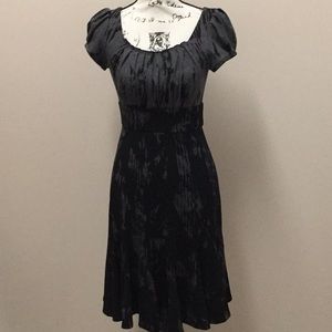 Suzi Chin black and gray knit dress